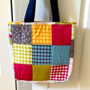 Handmade Colorful Patchwork Tote Bag